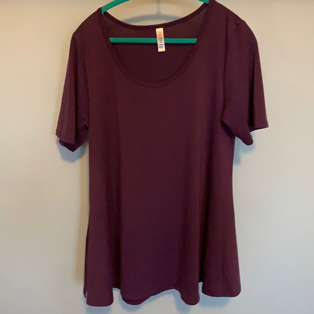 Purple LuLaRoe perfect top